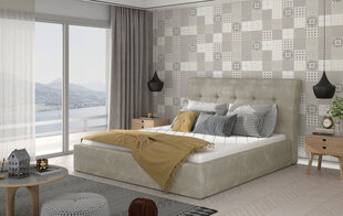 Кровать NORE Inge 17, 180x200 см, бежевая цена и информация | Кровати | hansapost.ee
