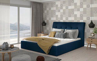 Кровать NORE Inge 12, 200x200 см, синяя цена и информация | Кровати | hansapost.ee