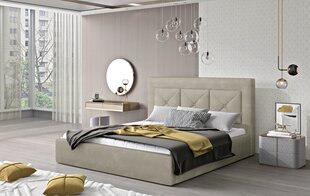 Кровать NORE Cloe 18, 160x200 см, бежевая цена и информация | Кровати | hansapost.ee