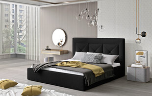 Кровать NORE Cloe 20, 160x200 см, черная цена и информация | Кровати | hansapost.ee