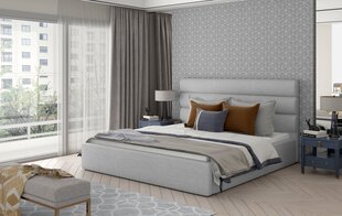 Кровать NORE Caramel 20, 180x200 см, светло-серая цена и информация | Кровати | hansapost.ee