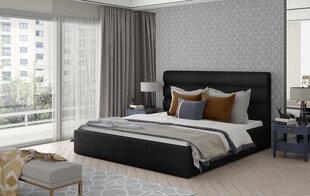 Кровать NORE Caramel 12, 200x200 см, черная цена и информация | Кровати | hansapost.ee