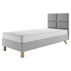 Кровать Selsey Dombay 90x200 см с изголовьем, серая цена и информация | Кровати | hansapost.ee