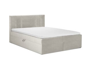 Кровать Mazzini Beds Afra 200x200 см, бежевая цена и информация | Кровати | hansapost.ee