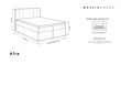 Voodi Mazzini Beds Afra 200x200 cm, beeži värvi цена и информация | Voodid | hansapost.ee