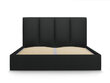 Voodi Mazzini Beds Juniper 6, 160x200cm, must hind ja info | Voodid | hansapost.ee