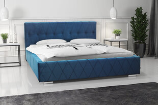 Кровать Carlo 140х200 см, синяя цена и информация | Кровати | hansapost.ee