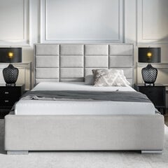 Кровать Selsey Elibin, 140x200 см, светло-серая цена и информация | Кровати | hansapost.ee
