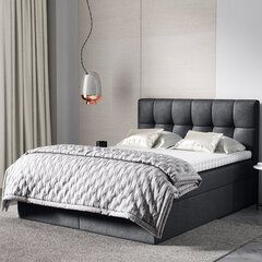 Кровать Selsey Rekius, 140x200 см, темно-серая цена и информация | Кровати | hansapost.ee