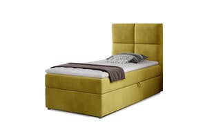 Кровать Nore Rivia 04, 90x200 см, желтая цена и информация | Кровати | hansapost.ee