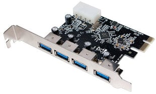 LogiLink USB3.0 4-Port PCI-Express Card PC0057 цена и информация | Logilink Компьютерные компоненты | hansapost.ee