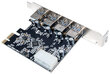 LogiLink USB3.0 4-Port PCI-Express Card PC0057 hind ja info | Regulaatorid | hansapost.ee