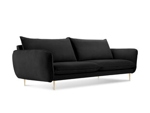 Диван Cosmopolitan Design Florence 4S, черный цена и информация | Cosmopolitan Design Мебель для гостиной | hansapost.ee