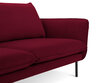 Diivan Cosmopolitan Design Vienna 3S, punane veluur hind ja info | Diivanvoodid ja diivanid | hansapost.ee