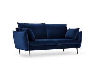 Двухместный бархатный диван Milo Casa Elio, синий/черный цена и информация | Диваны | hansapost.ee