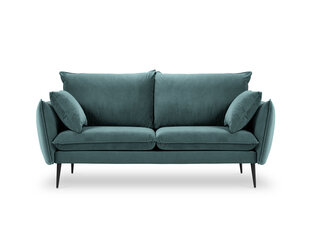 Двухместный бархатный диван Milo Casa Elio, зеленый/черный цена и информация | Диваны | hansapost.ee