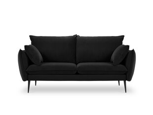 Двухместный бархатный диван Milo Casa Elio, черный цена и информация | Диваны | hansapost.ee