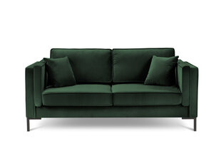 Двухместный бархатный диван Milo Casa Luis, темно-зеленый цена и информация | Диваны | hansapost.ee