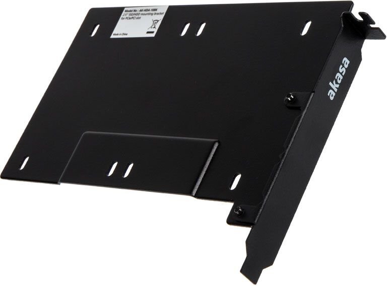 Akasa 2.5" SSD/HDD mounting bracket for PCIe/PCI slot (AK-HDA-10BK) цена и информация | Arvutikomponentide tarvikud | hansapost.ee