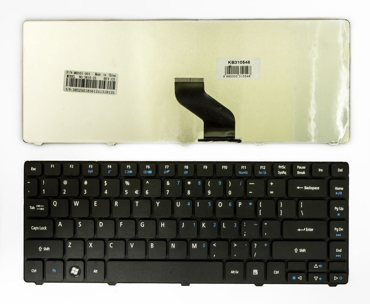 Klaviatuur ACER Aspire 3810 hind ja info | Arvutikomponentide tarvikud | hansapost.ee
