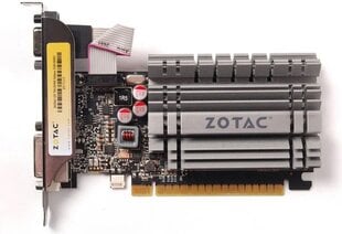 Zotac GeForce GT 730 ZONE Edition Low Profile 2GB DDR3 (64 bit) HDMI, DVI, D-Sub (ZT-71113-20L) цена и информация | Видеокарты | hansapost.ee