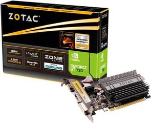 Zotac GeForce GT 730 ZONE Edition Low Profile 2GB DDR3 (64 bit) HDMI, DVI, D-Sub (ZT-71113-20L) цена и информация | Видеокарты | hansapost.ee