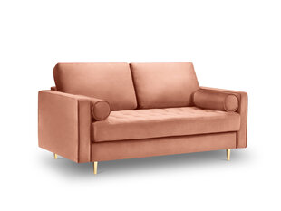 Kahekohaline diivan Milo Casa Santo, roosa/kuldne price and information | Sofa beds and sofas | hansapost.ee