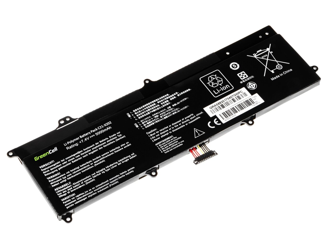 Sülearvuti aku Green Cell Laptop Battery for Asus X201E F201E VivoBook F202E Q200E S200E X202E цена и информация | Sülearvuti akud | hansapost.ee