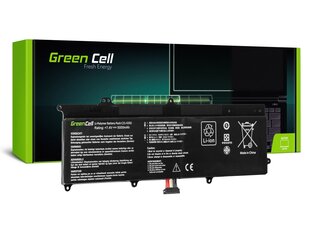 Sülearvuti aku Green Cell Laptop Battery for Asus X201E F201E VivoBook F202E Q200E S200E X202E цена и информация | Аккумуляторы для ноутбуков	 | hansapost.ee