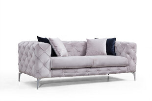 Двуспальный диван Kalune Design Como, светло-серый цена и информация | Диваны | hansapost.ee