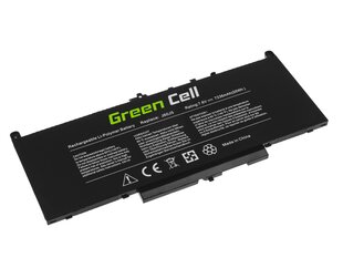 Bateria Green Cell J60J5 do Dell Latitude E7270 E7470 hind ja info | Sülearvuti akud | hansapost.ee