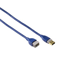 USB kaabli pikendus Hama 00039674 USB 3.0, 1.8m, sinine hind ja info | Juhtmed ja kaablid | hansapost.ee