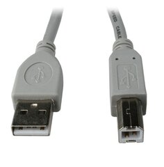 KABEL USB 2.0 A-B M/M 1.8M SZARY hind ja info | Juhtmed ja kaablid | hansapost.ee