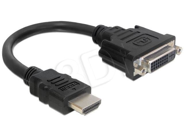 Delock - Adapter HDMI(M)->DVI-D(F)(24+1) hind ja info | USB adapterid ja jagajad | hansapost.ee