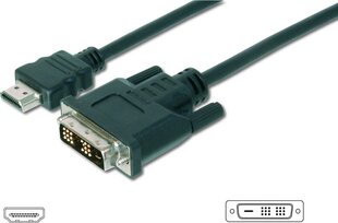 Digitus AK-330300-020-S, HDMI/DVI-D, 2 м цена и информация | Кабели и провода | hansapost.ee