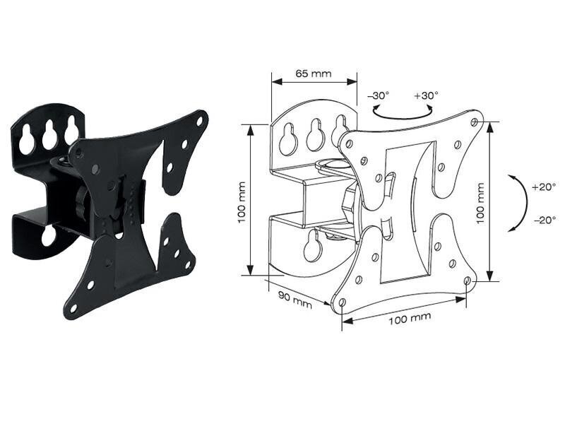 Tracer TRAUCH43596, Vesa 100x100, 13" - 23" hind ja info | Monitori kinnitused | hansapost.ee