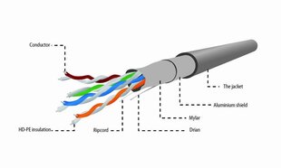 Gembird, FTP, 305 м цена и информация | Кабели и провода | hansapost.ee