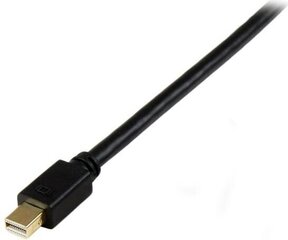 Mini DisplayPort-DVI Adapter Startech MDP2DVIMM6BS  Must 1,9 m hind ja info | Juhtmed ja kaablid | hansapost.ee
