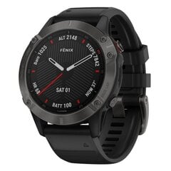 Smart watch Garmin Fenix 6X,Sapphire,Carbon Gray DLC w/Black Bnd цена и информация | Смарт-часы (smartwatch) | hansapost.ee
