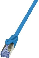 LOGILINK - Patch Cable Cat.6A 10G S/FTP PIMF PrimeLine blue 2m hind ja info | Logilink Kodumasinad | hansapost.ee