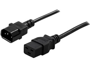 Natec PowerWalker Extension IEC Cable 10A C14/C19 (91010040), 1.8m hind ja info | Juhtmed ja kaablid | hansapost.ee