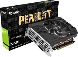 GTX 1660Ti 6GB Palit StormX - Dual Slot - 1Fan цена и информация | Видеокарты | hansapost.ee