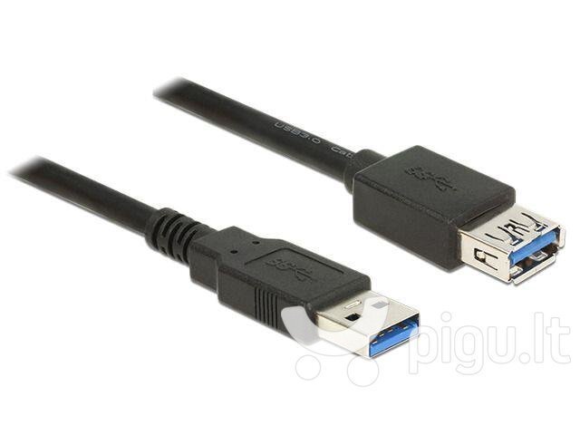 Delock Extension cable USB 3.0 Type-A male > USB 3.0 Type-A female 3m black цена и информация | Juhtmed ja kaablid | hansapost.ee