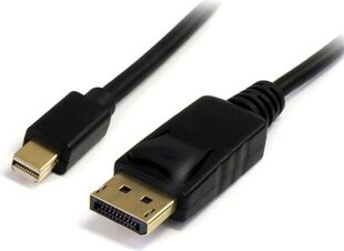 Mini DisplayPort-DisplayPort Kaabel Startech MDP2DPMM6 (1,8 m) Must hind ja info | Juhtmed ja kaablid | hansapost.ee