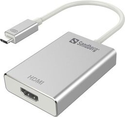 SANDBERG USB-C to HDMI Link цена и информация | Кабели и провода | hansapost.ee