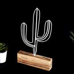 Декоративная фигура Cactus Mini White цена и информация | Детали интерьера | hansapost.ee