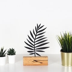 Dekoratiivne kujuke Palm Leaf Black цена и информация | Детали интерьера | hansapost.ee