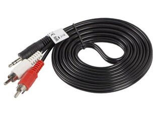 Audiokaabel Lanberg CA-MJRC-10CC-0025-BK (2 m) цена и информация | Кабели и провода | hansapost.ee