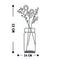 Dekoratiivne kuju Flowerpot - 9 цена и информация | Sisustuselemendid | hansapost.ee