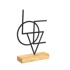 Dekoratiivne kuju Geometric Black hind ja info | Sisustuselemendid | hansapost.ee